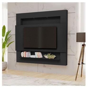 Imagem de Painel Para Tv Ambiente Riviera Ripado 2.1 Preto - Luapa