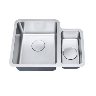 Imagem de Cuba Dupla F201 Inox Escovado Aço Escovado