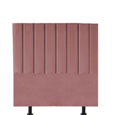 Imagem de Cabeceira Estofada Carla 100cm Solteiro Para Cama Box Quarto Suede Rose Gold - Gat Magazine