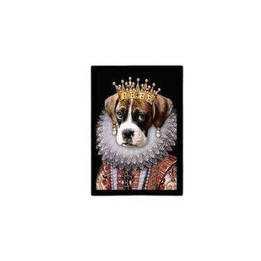 Imagem de Quadro Boxer Rainha 45X34Cm - Com Vidro Moldura Preta