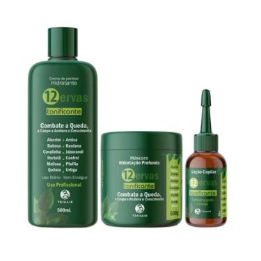 Imagem de Máscara + Hidratante 500ml + Loção 60ml Tonificante - Trihair