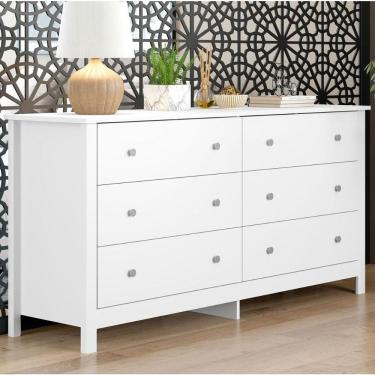 Imagem de Cômoda Ditália 6 Gavetas Dm-221 Branco