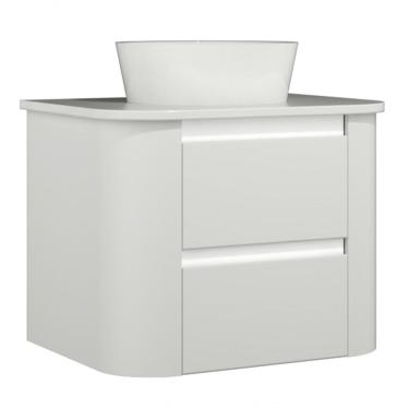 Imagem de Gabinete Suspenso Para Banheiro Estela 2g 60cm Branco