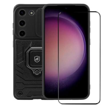 Imagem de Kit Capa Defender E Película Dual Glass Para Samsung Galaxy S23 Plus - Gshield