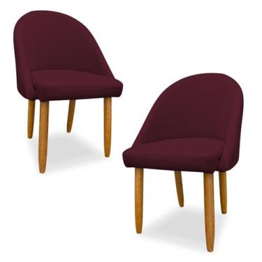 Imagem de Kit 2 Cadeiras Poltrona Decorativa Lua  Para Mesa de Jantar, Penteadei