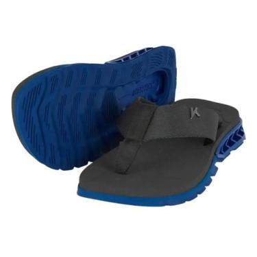 Imagem de Chinelo Sandália Kenner Rakka Azul Preto, 40, Azul cool, Preto