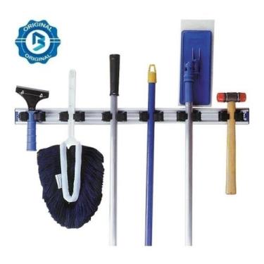 Imagem de Suporte Para Pendurar Rodos Vassouras 6 Ganchos Bralimpia