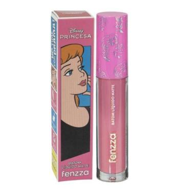 Imagem de Batom Líquido Matte Fenzza Disney Princesa Cinderela Dis108 - Fenzza M