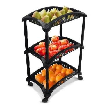Imagem de Organizador Fruteira 3 Ou 4 Andares Material Limpeza Cozinha - Arqplas