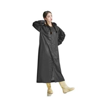 Imagem de Capa De Chuva Transparente Para Adultos, Poncho De EVA Não Descartável