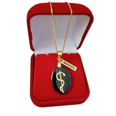 Imagem de Colar Profissão Curso Medicina Banhado A Ouro 18k - Jhulias