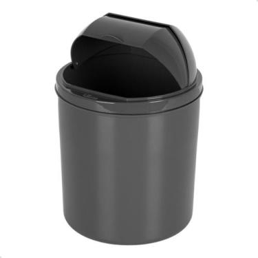 Imagem de Lixeira De Pia Plástico Com Tampa Retrátil 3 Litros Versátil - Viel, C