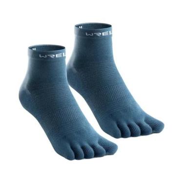 Imagem de Meias Esportivas COOLMAX Respiráveis E Leves De Cinco Dedos Para Corri