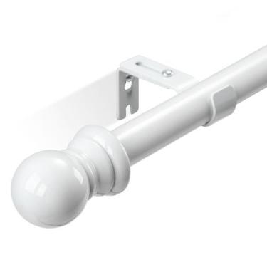 Imagem de Varetas de cortina HOSKO White para janelas de 168 a 366 cm com suport
