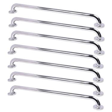 Imagem de Barra de Apoio Alca 80cm kit 7 Uni Acessibilidade Idoso Cadeirante Deficiente Box Banheiro Corrimao Corredor Seguranca