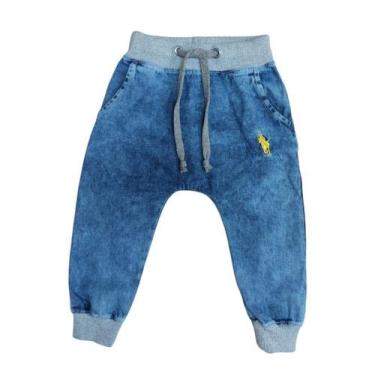 Imagem de Calça Jeans Bebê e Infantil Menino Menina com Bolsos e Punho - Equipe 