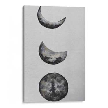 Imagem de Quadro decorativo Fases da Lua em Desenho Minimalista - Art Canvas, 16