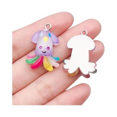 Imagem de Pingentes De Resina Com Tema Oceano: Caranguejos De Desenho Animado Pa