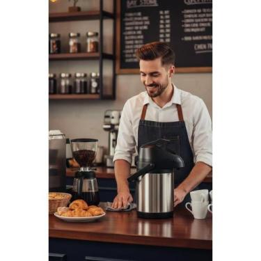 Imagem de Garrafa Térmica Inox 2.5L: Frio 24h, Calor 6h. Prática! - Congratulati