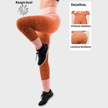 Imagem de Calça Corsário Capri Degradê Feminina Wolfox Cós Alto Cintura Alta Tecido Poliamida Estampado-Feminino