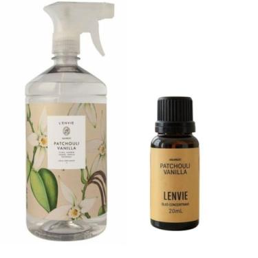 Imagem de Kit Água Perfumada Patchouli Vanilla 1L + Essência 20ml Lenvie - Lenvi