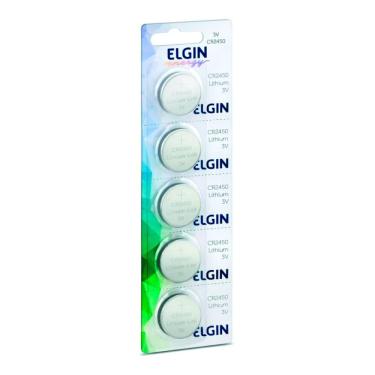 Imagem de Bateria Elgin Energy Lithium CR2450 3V com 5 Unidades