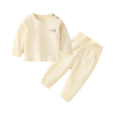 Imagem de Conjuntos De Pijamas Térmicos Para Bebês Meninos E Meninas Em Cores Ca