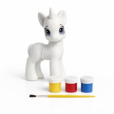 Imagem de Brinquedo Unicórnio para Pintar Infantil – Kit Completo com Tintas Laváveis Atóxicas +...