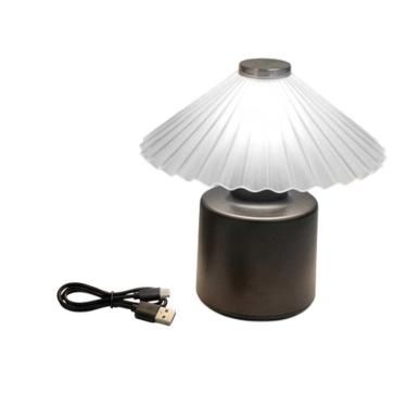 Imagem de Luminaria Abajur LED de Mesa Touch USB Iluminaçao Luz Recarregavel Vintage Decoraçao Casa Quarto Sala Ambiente