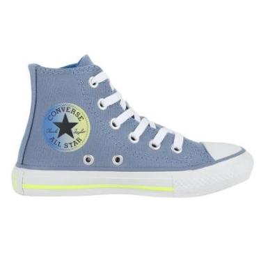 Imagem de Tênis Infantil Converse All Star Original Chuck Cano Alto Azul-Unissex