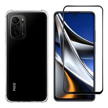 Imagem de Kit Capa Capinha Anti Impacto Para Xiaomi Poco F3 + Película de Vidro 