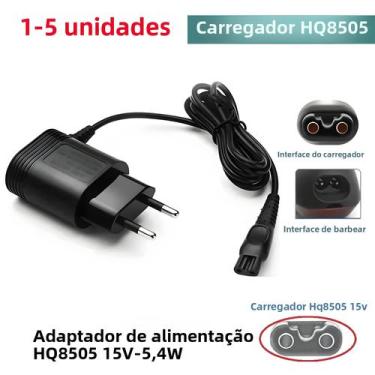 Imagem de Carregador de Barbear Philips HQ8505 - Adaptador de Alimentação 15V 5.