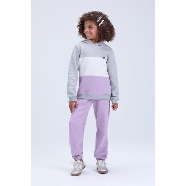 Imagem de Conjunto Moletom Infantil Feminino de Inverno Degradê com Capuz-Feminino