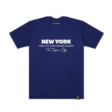 Imagem de Camiseta New York Essencial City Marinho Originals Brand-Unissex