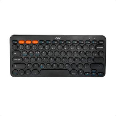 Imagem de Teclado Sem Fio Bluetooth Oex Tc510 Retrô Plus Preto