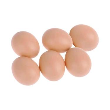 Imagem de Brinquedos Educativos Para Crianças, 6 Peças De Ovos De Madeira Simula