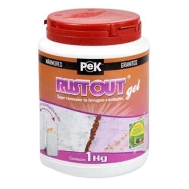 Imagem de Pek rustout gel removedor de ferrugem 1kg pisoclean