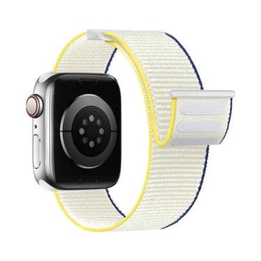 Imagem de Pulseira De Nylon Para Apple Watch 49mm 46mm 42mm 45mm 44mm 41mm, Brac