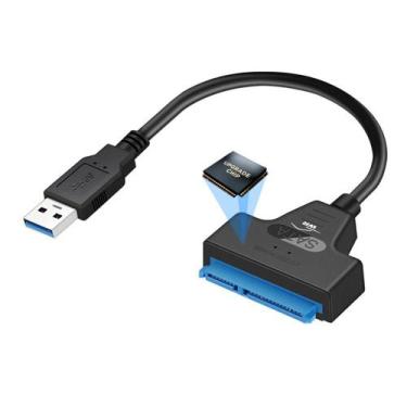Imagem de Cabo Adaptador USB 3.0 SATA III para SSD HD 2.5 Polegadas Externo Plug
