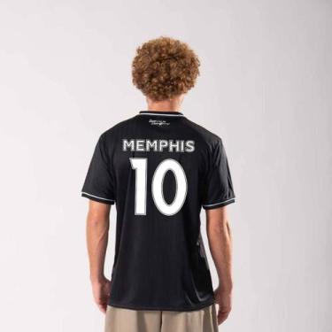 Imagem de Camisa Corinthians Arte Preta 10 Memphis, GG