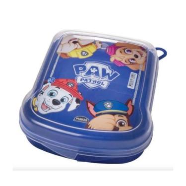 Imagem de Sanduicheira de Plástico Patrulha Canina Plasútil Lanche Escolar Passe