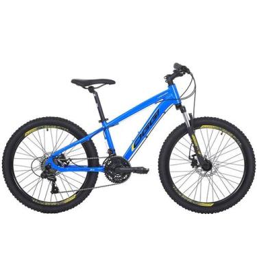 Imagem de Bicicleta oggi hacker - aro 24, Azul, Preto, Amarelo, UNI