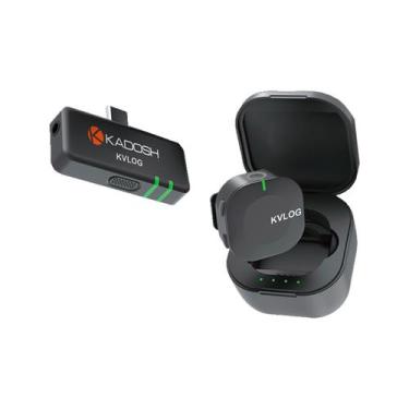 Imagem de Microfone Lapela Sem Fio Kadosh KVLOG-1 Para Smartphone
