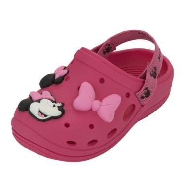 Imagem de Babuche Infantil Menina Elástico Disney Minnie Mouse - Grendene Kids, 