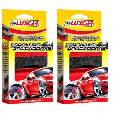 Imagem de Esponjas Kit 2 Unidades Ideal Aplicação de Pretinho no Pneu - Luxcar