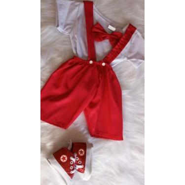 Imagem de Conjunto com suspensório Natal - Encantada Moda KIDS