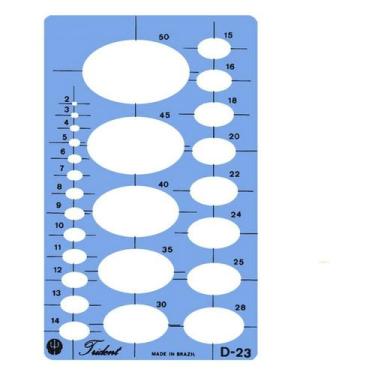 Imagem de Gabarito Trident Desenho Elípses D-23