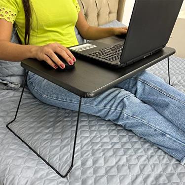 Imagem de Suporte Multiuso Para Notebook Pé de Ferro Dobrável Portátil Mesa Apoio- LH Móveis (Preto)
