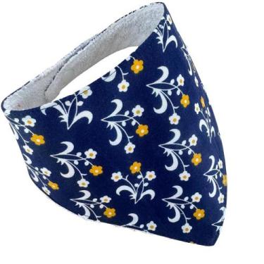 Imagem de Babador Bandana Slim - Floral Delicado FA - 1 peça - CRIVALE