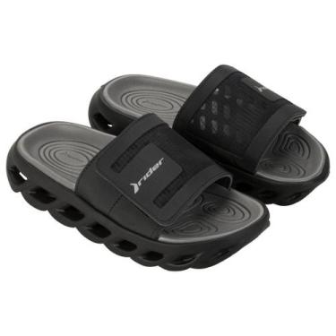 Imagem de Chinelo Rider R Power Slide Masculino Original 12444 , Preto, Cinza, 3